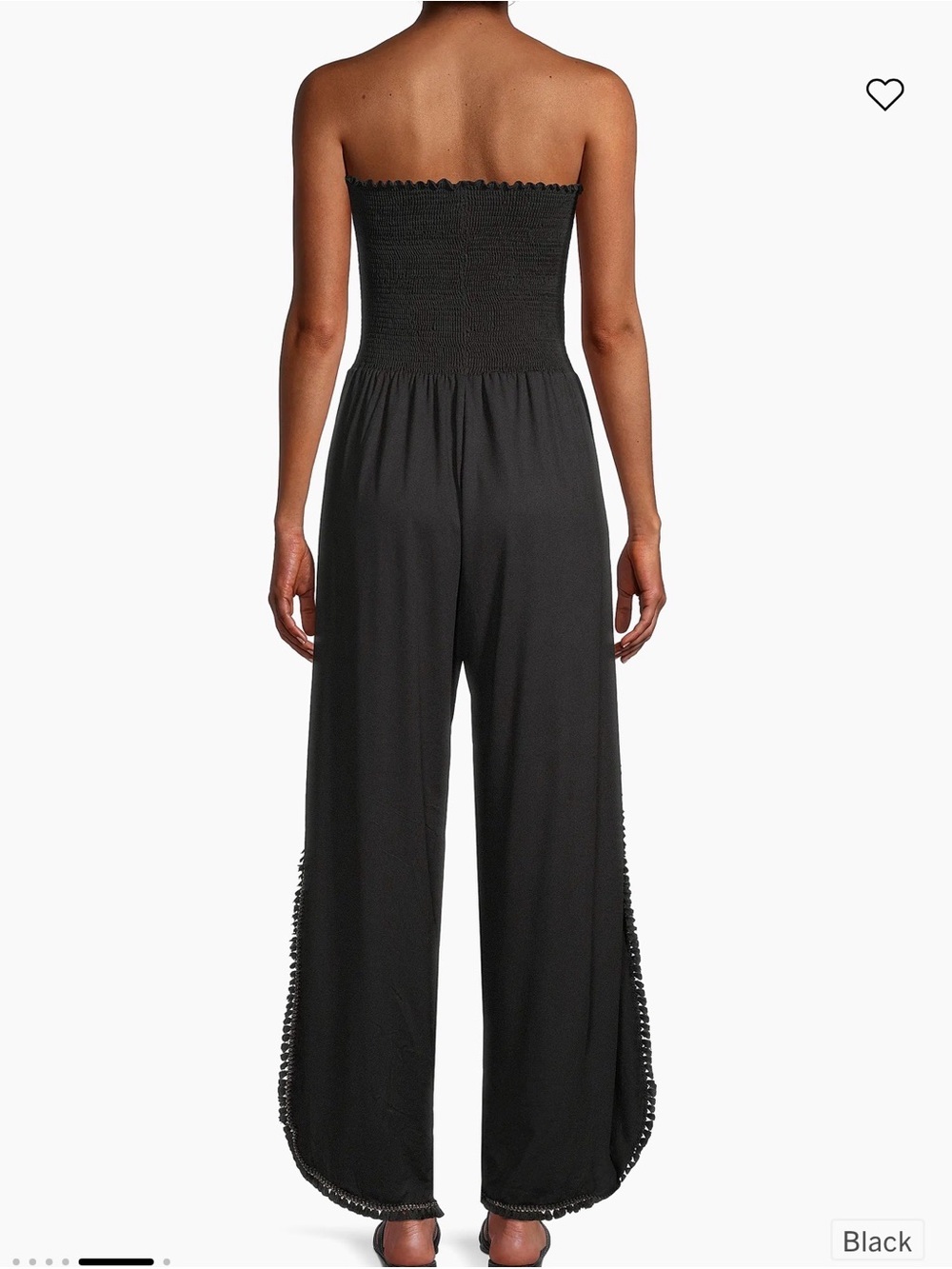 Peixoto Harriet Tassel-Trimmed Smocked Jumpsuit - Picture 3 of 7